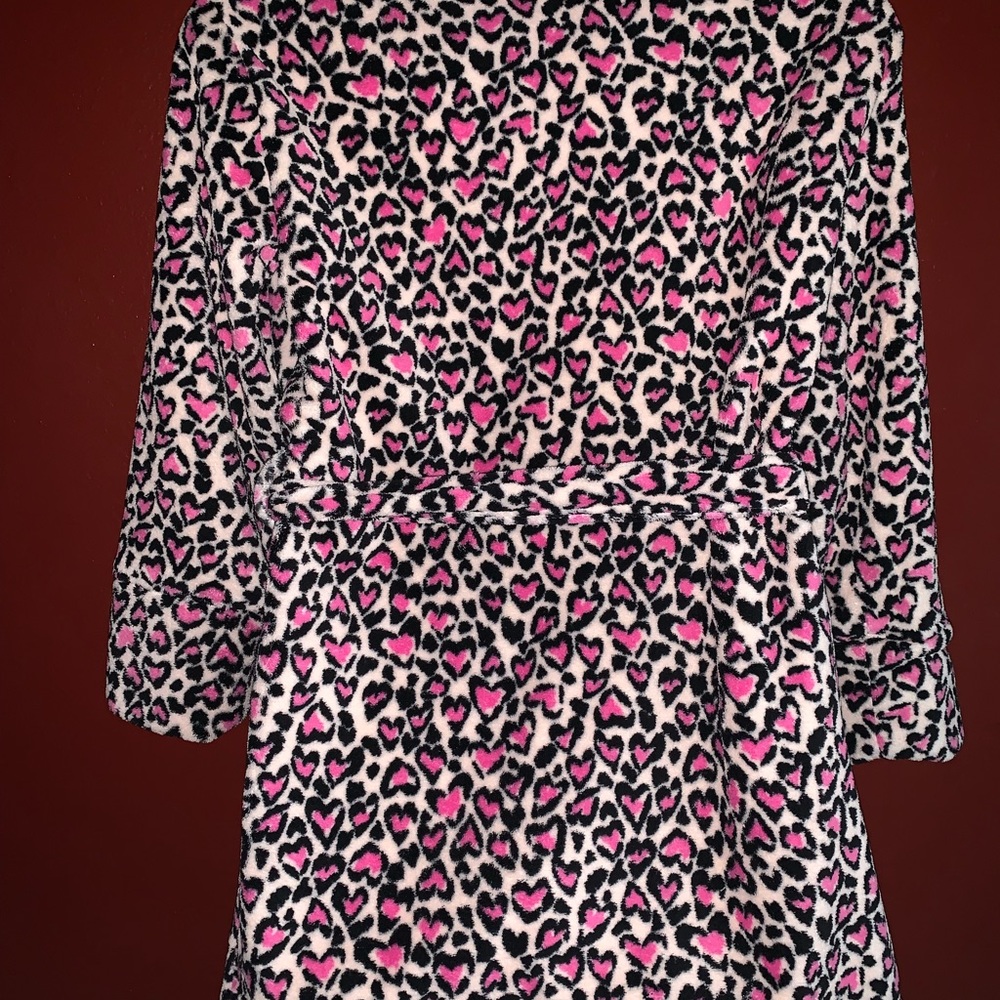 VS SOFT SHORT ROBE XS/S Leopard heart robe - Picture 7 of 8